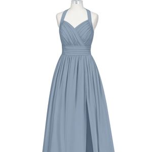 Azazie Veronica Dusty Blue Size A14